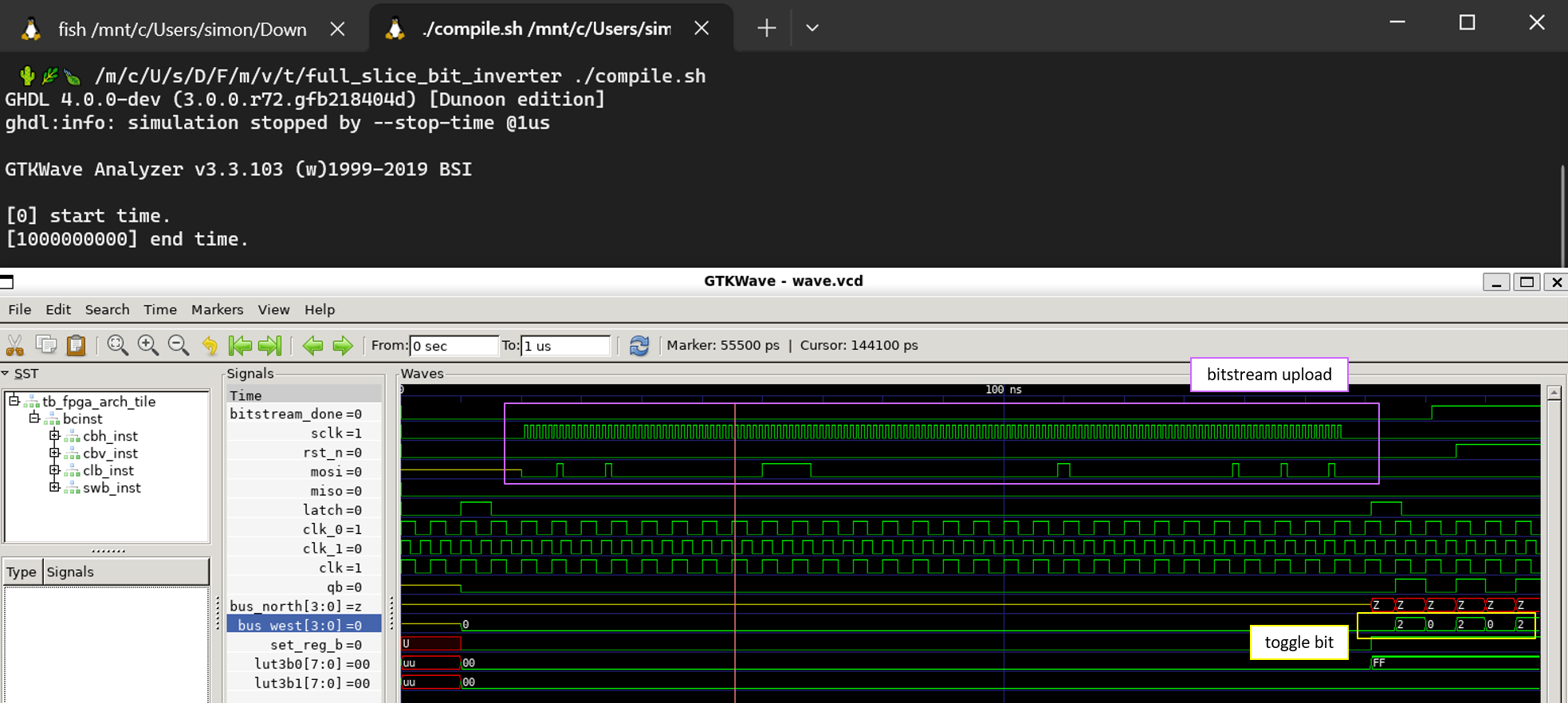 https://mnemocron.github.io/assets/img/fpga-diary-3/compile-gtkwave.png